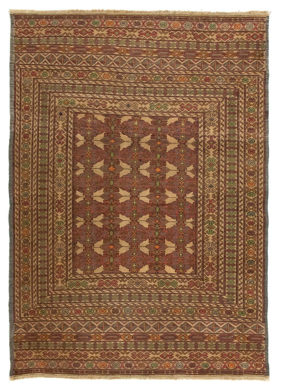 Kelim Carpet - orientalisk matta - 133 x 89 cm - flerfärgad