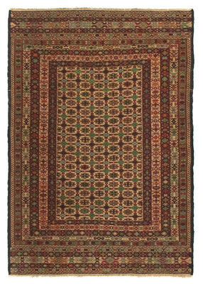 Kelim Carpet - orientalisk matta - 147 x 103 cm - flerfärgad