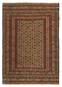 Kelim Carpet - orientalisk matta - 147 x 103 cm - flerfärgad