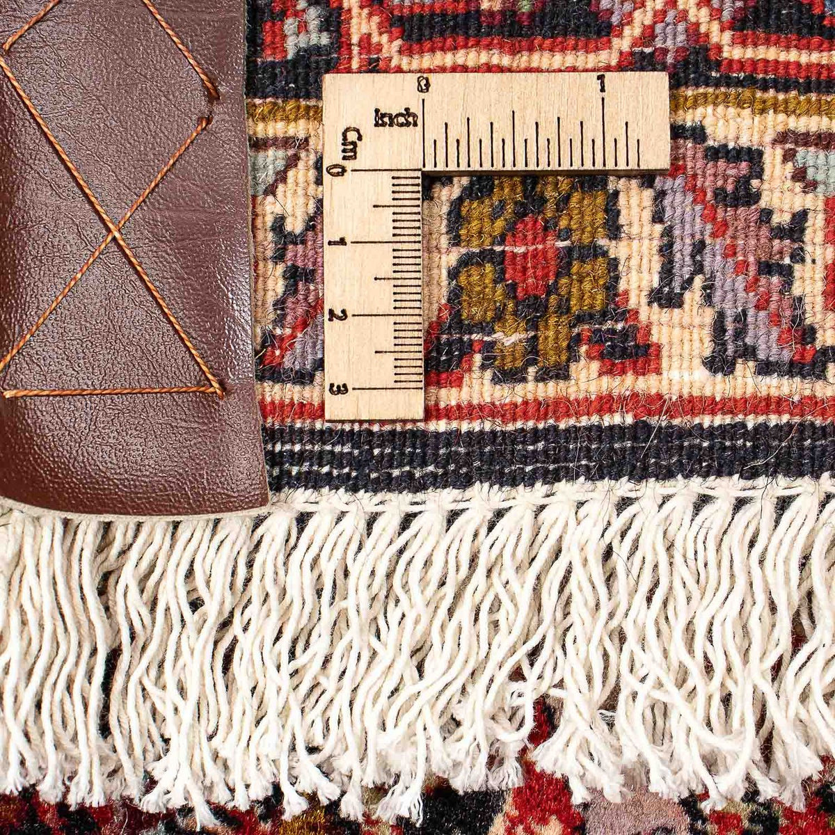 Persisk matta - Bijar - 225 x 136 cm - röd