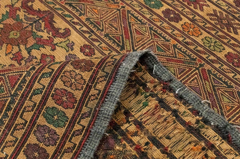 Kelim Carpet - orientalisk matta - 140 x 92 cm - flerfärgad