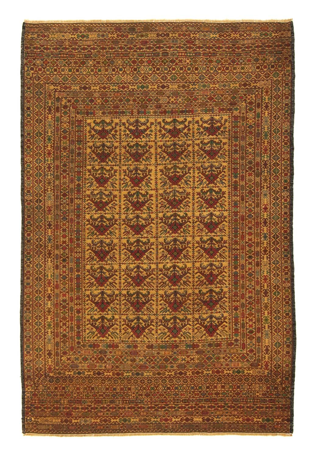 Kelim Carpet - orientalisk matta - 187 x 125 cm - flerfärgad