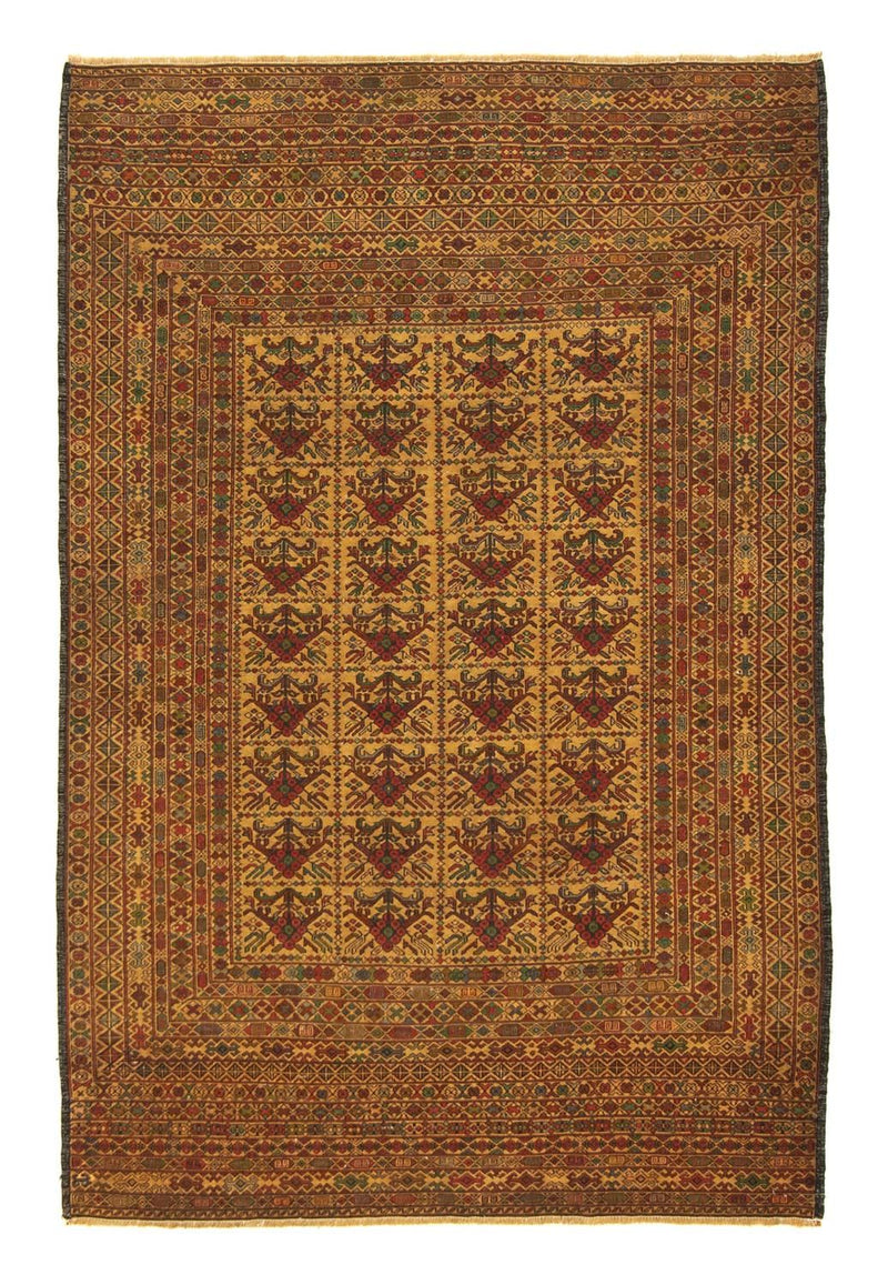 Kelim Carpet - orientalisk matta - 187 x 125 cm - flerfärgad