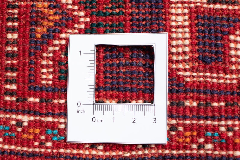 Persisk matta - Nomadic - 298 x 189 cm - mörkröd