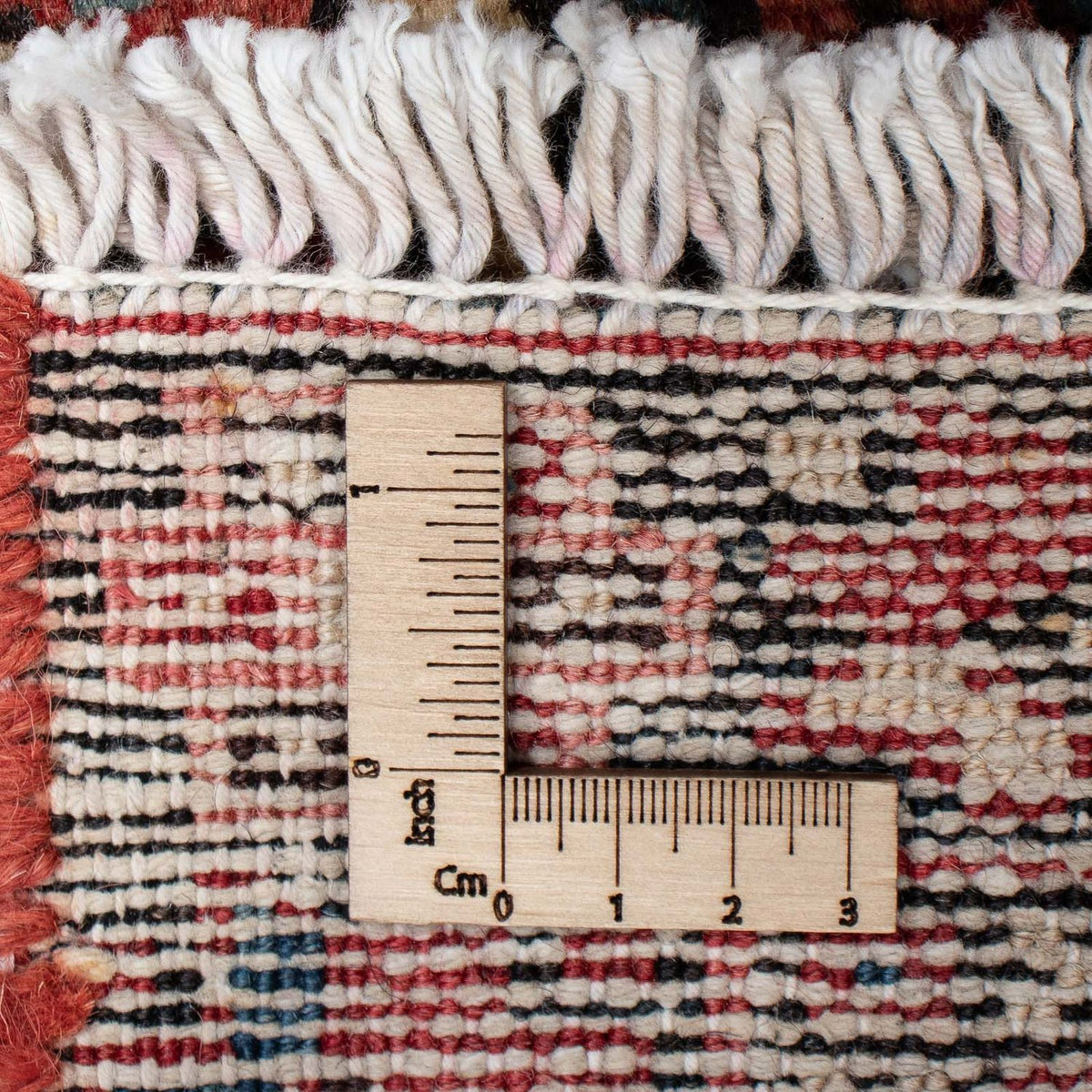 Runner Persisk matta - Nomadic - 338 x 75 cm - mörkröd