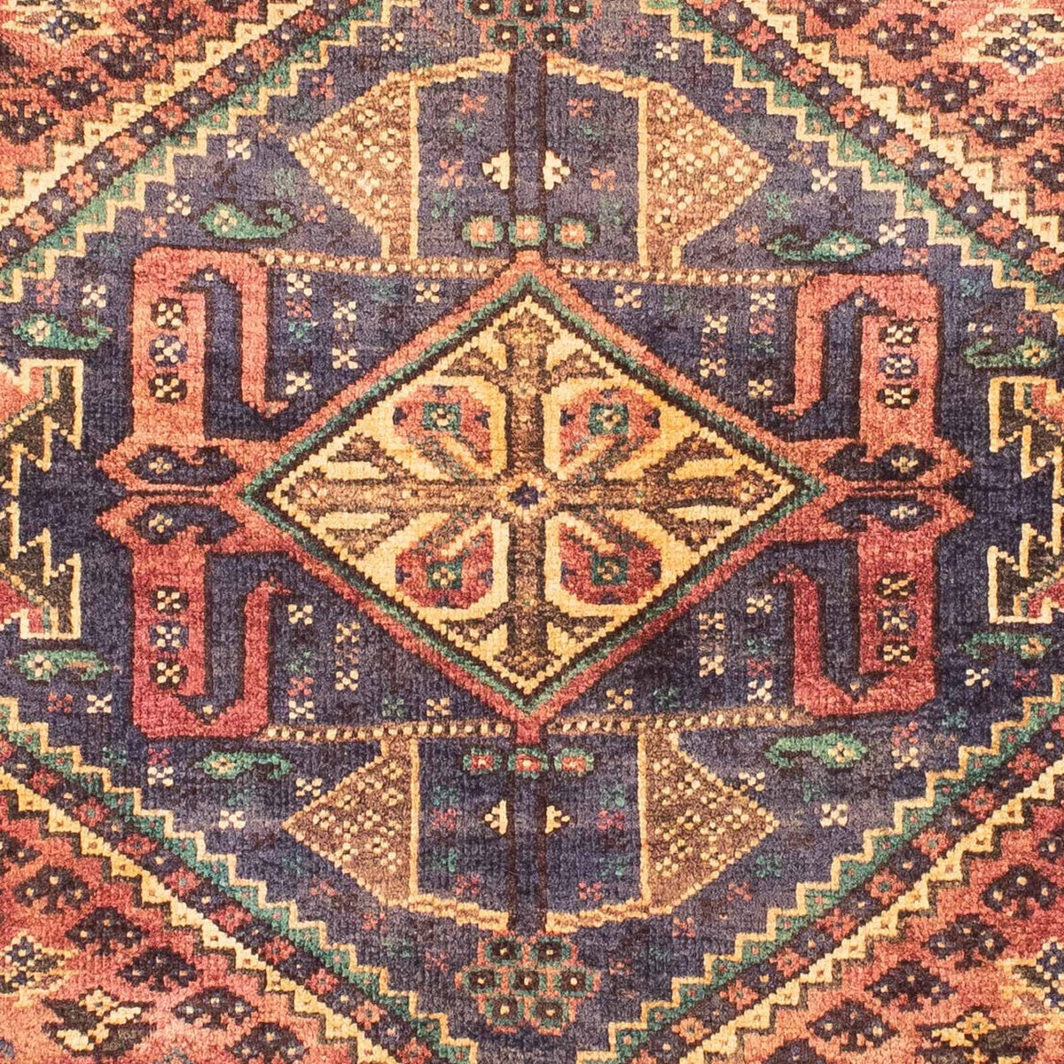 Persisk matta - Nomadic - 155 x 113 cm - ljusröd