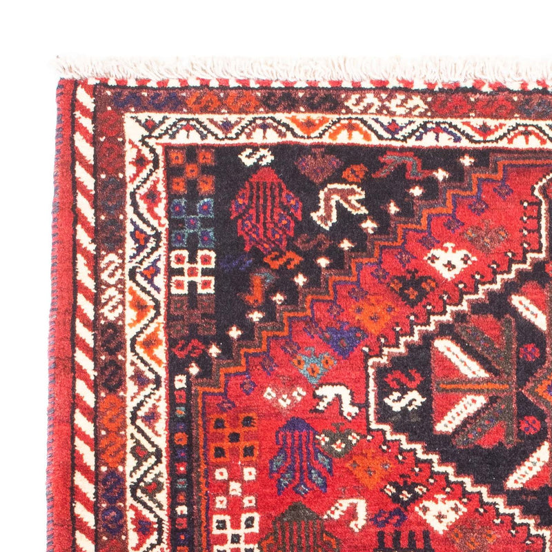 Persisk matta - Nomadic - 153 x 120 cm - mörkröd