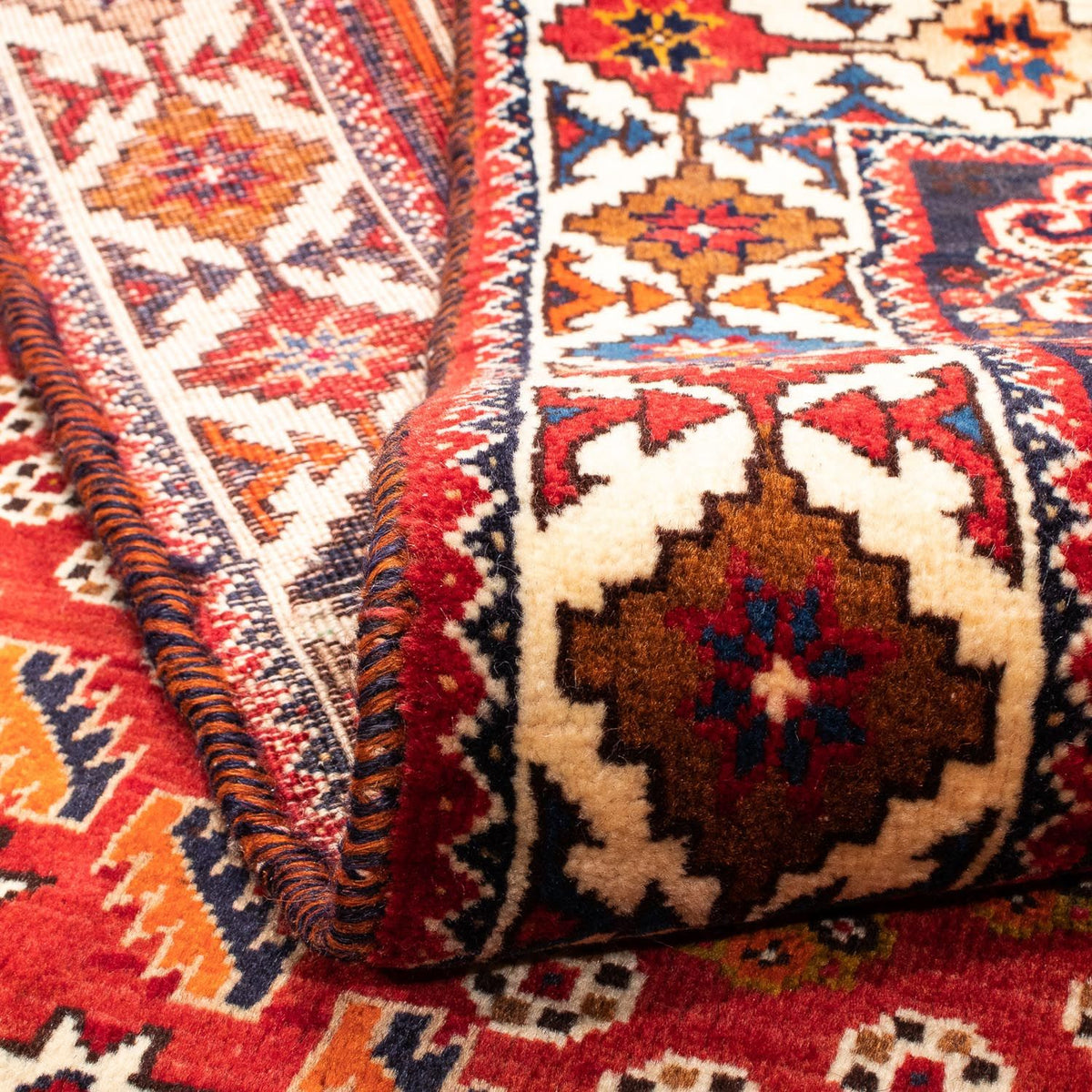 Runner Persisk matta - Nomadic - 301 x 104 cm - mörkröd