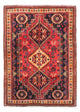 Persisk matta - Nomadic - 163 x 118 cm - mörkröd