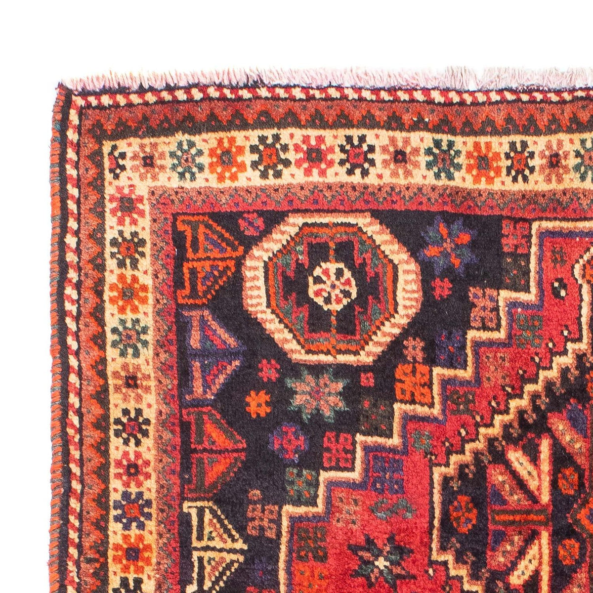 Persisk matta - Nomadic - 163 x 118 cm - mörkröd