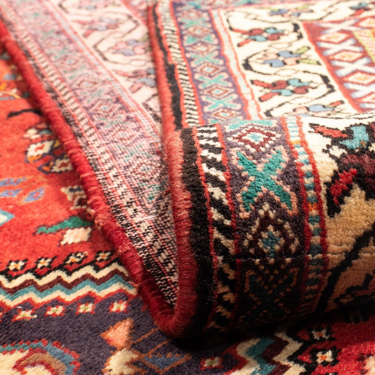 Persisk matta - Nomadic - 295 x 210 cm - mörkröd