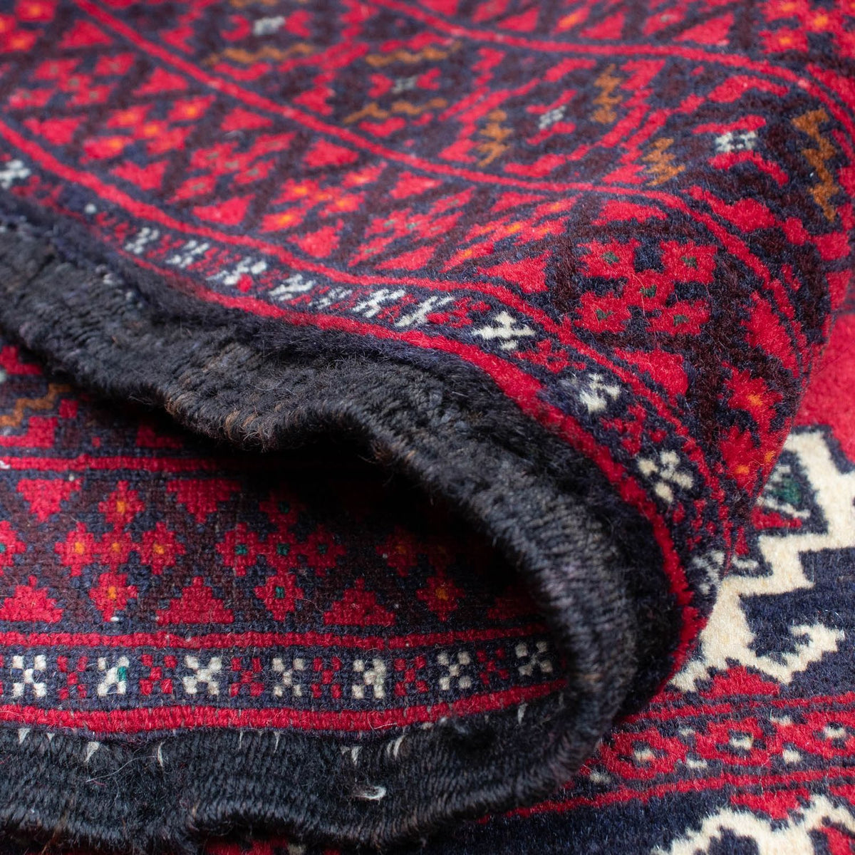 Baluch-matta - 137 x 97 cm - mörkröd