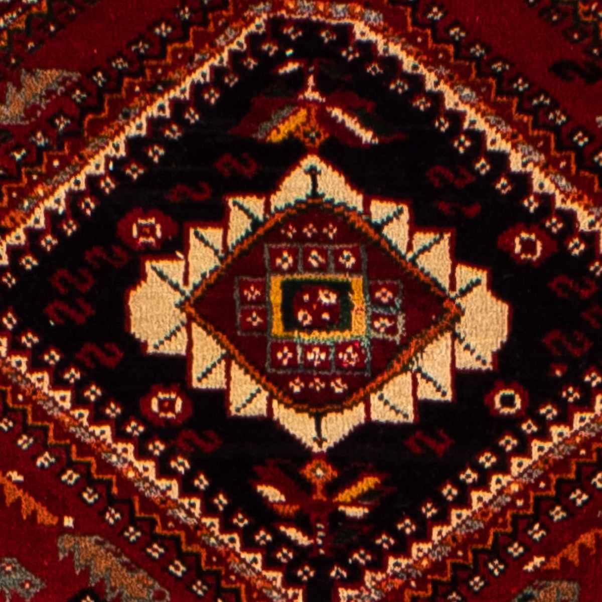 Persisk matta - Nomadic - 290 x 182 cm - mörkröd