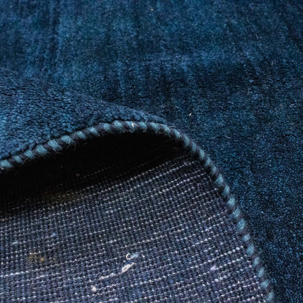 Gabbeh-matta - persisk - 283 x 250 cm - mörkblå