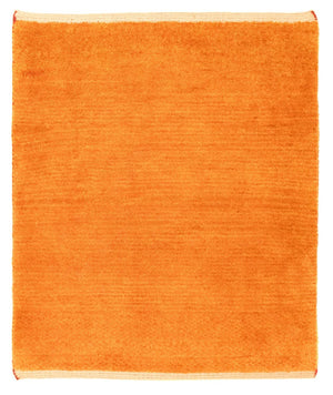 Gabbeh-matta - persisk kvadrat  - 94 x 80 cm - guld