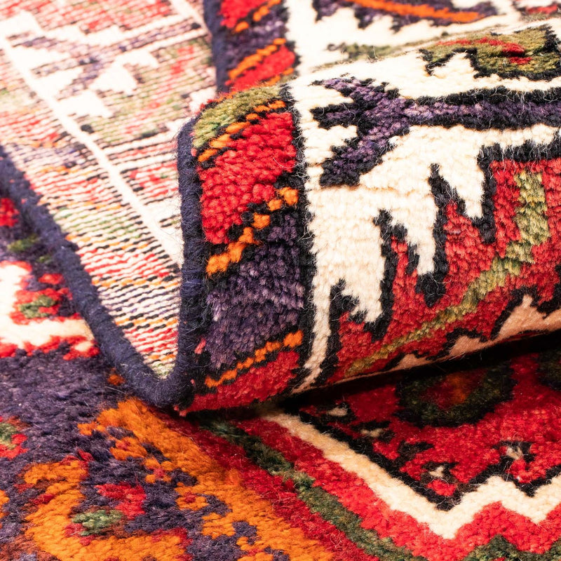 Persisk matta - Nomadic - 139 x 111 cm - mörkröd