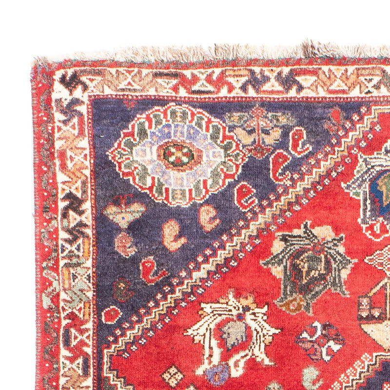 Persisk matta - Nomadic - 160 x 116 cm - mörkröd