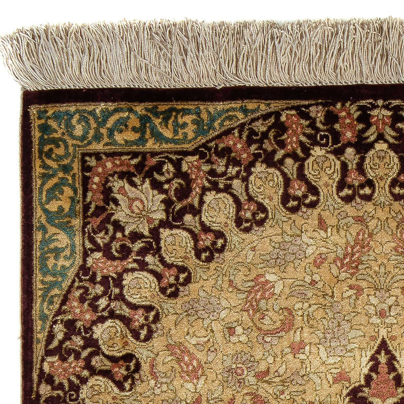 Persisk matta - Ghom - 90 x 59 cm - brun