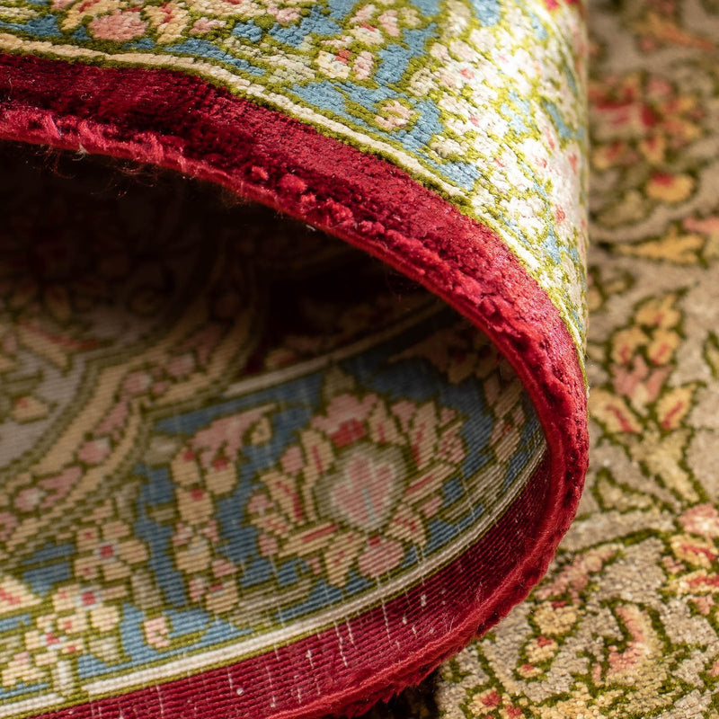 Persisk matta - Ghom - 78 x 58 cm - mörkröd