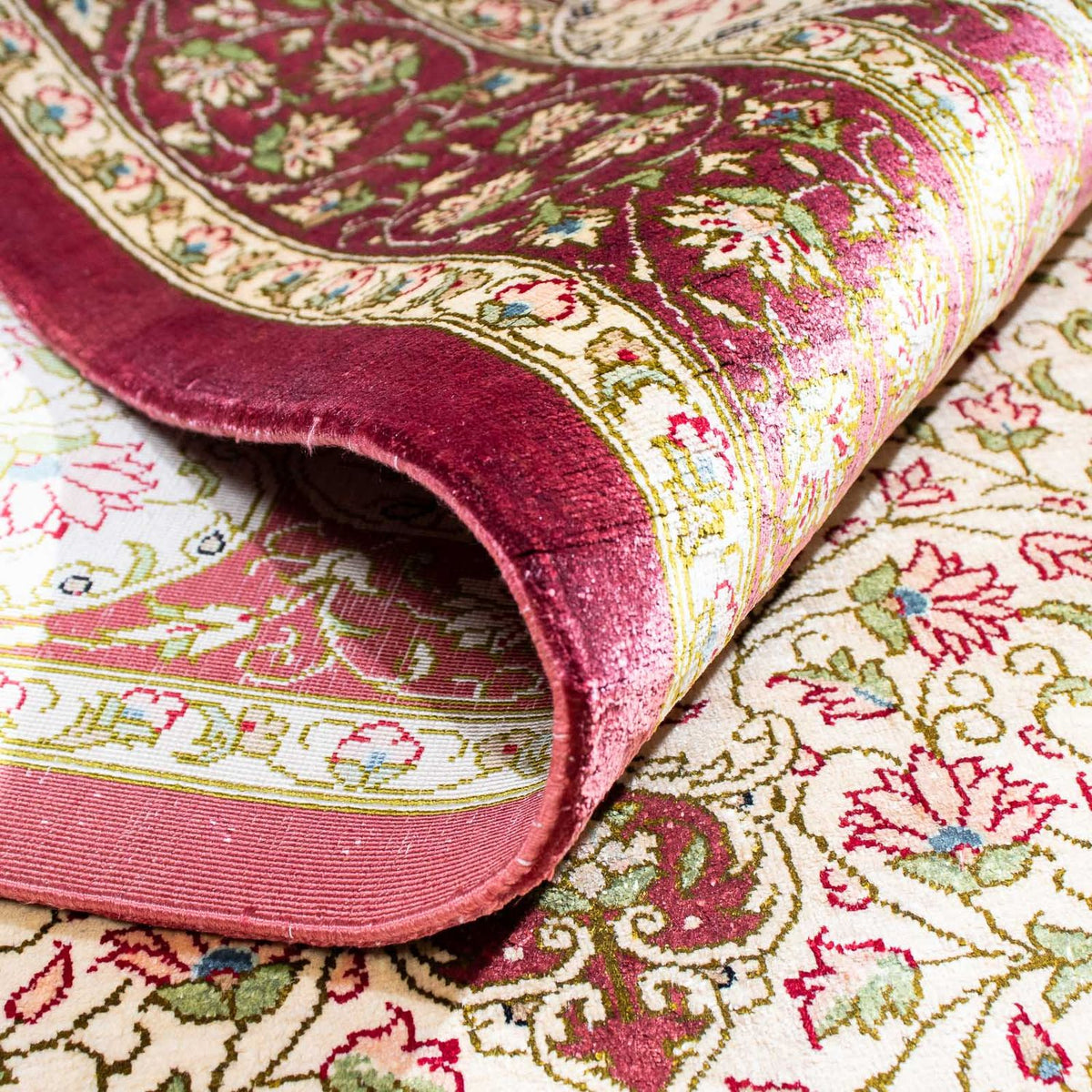 Persisk matta - Ghom - 125 x 80 cm - beige