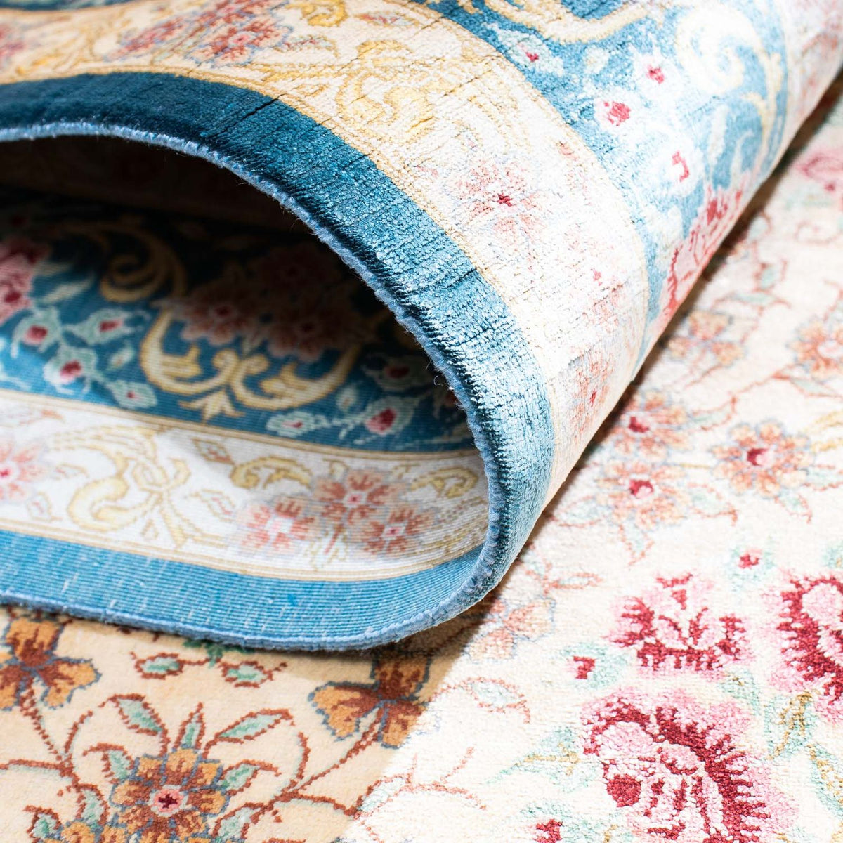 Persisk matta - Ghom - 123 x 77 cm - beige