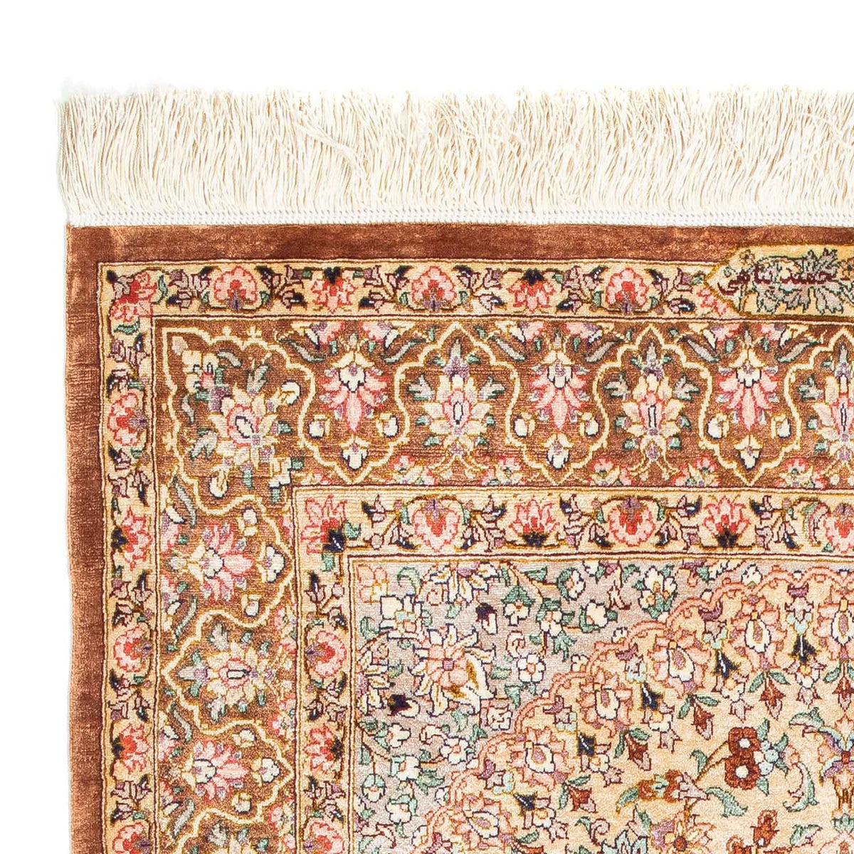 Persisk matta - Ghom - 123 x 76 cm - beige