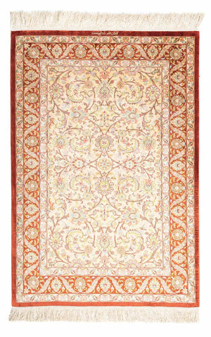 Persisk matta - Ghom - 123 x 83 cm - beige
