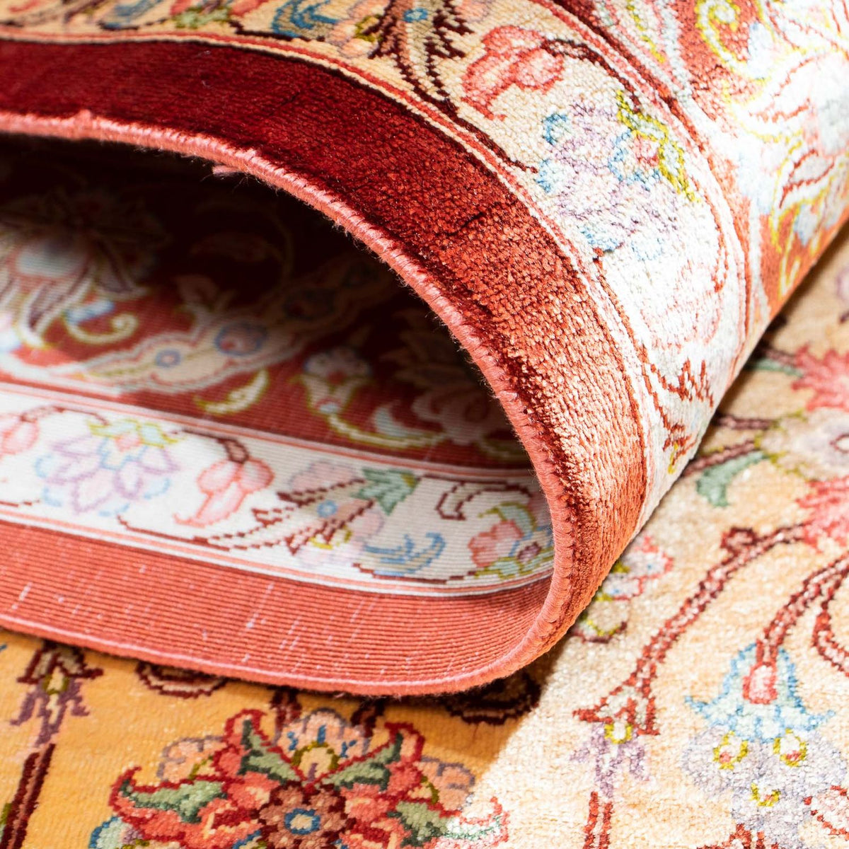 Persisk matta - Ghom - 123 x 83 cm - beige