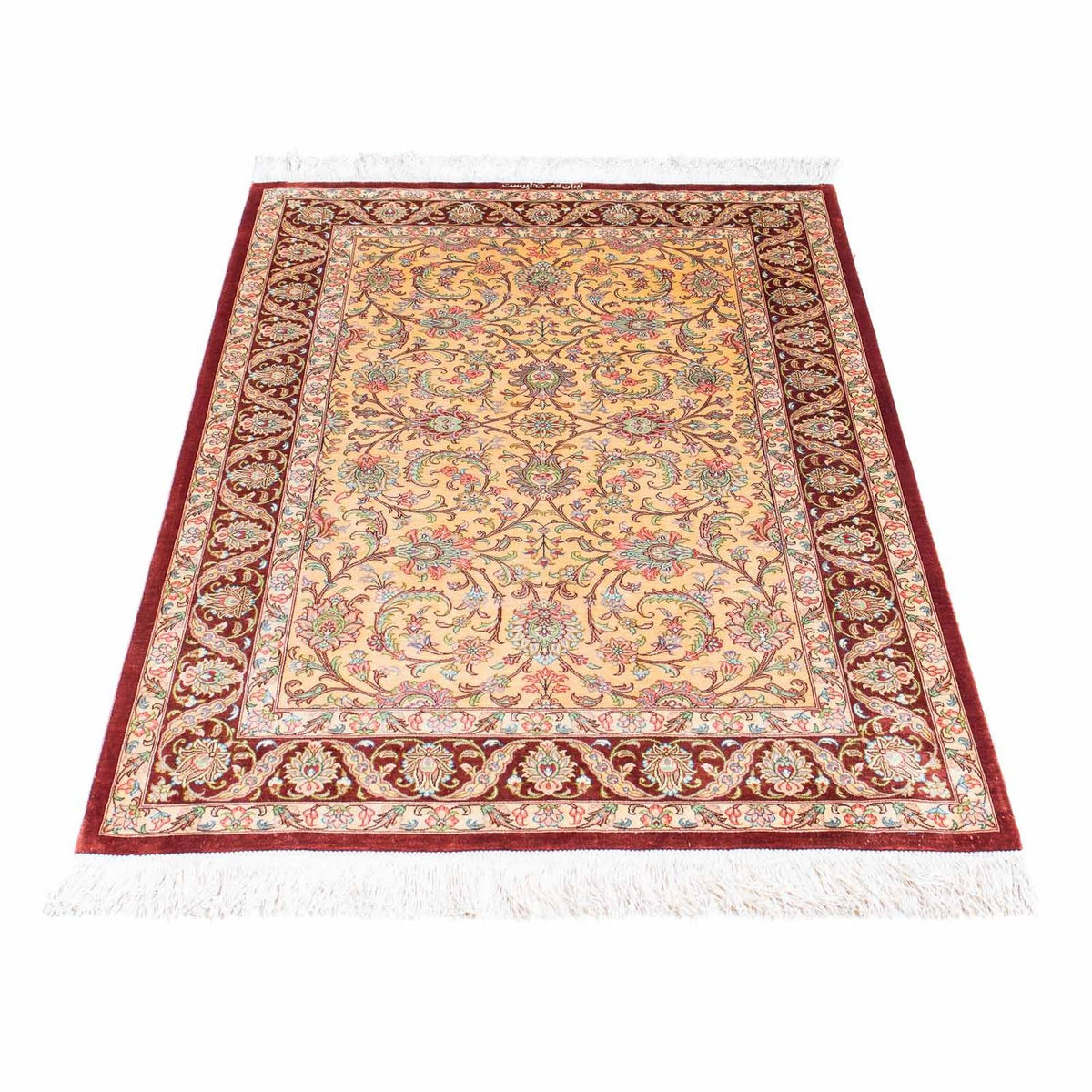 Persisk matta - Ghom - 123 x 83 cm - beige