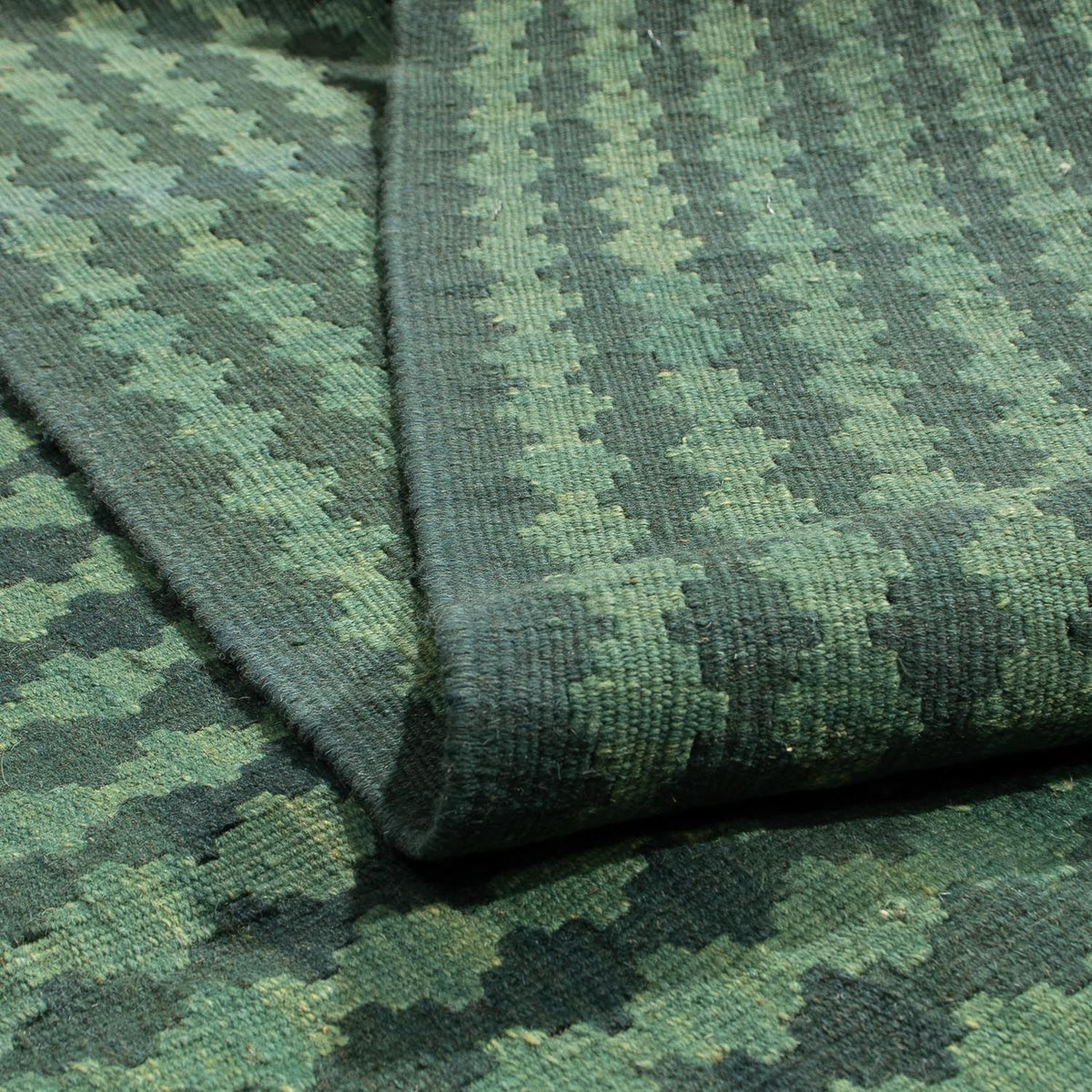 Kelim Carpet - orientalisk matta - 209 x 156 cm - mörkblå