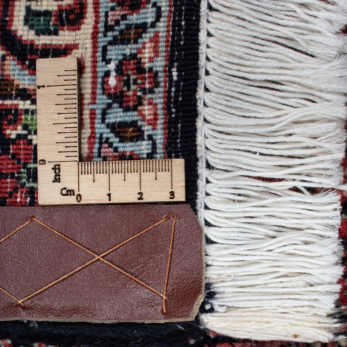 Persisk matta - Bijar - 194 x 132 cm - mörkblå