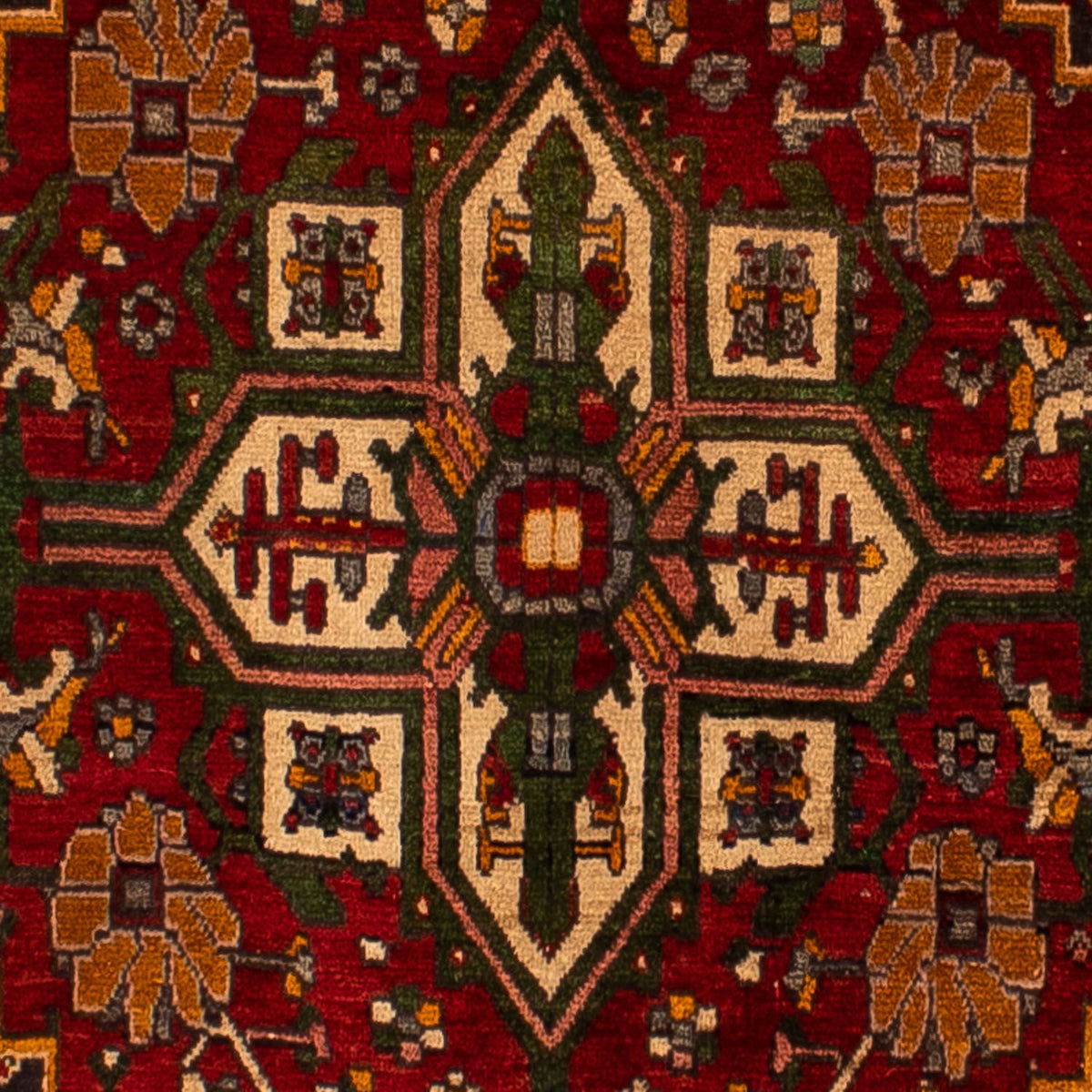 Persisk matta - Nomadic - 290 x 206 cm - mörkröd