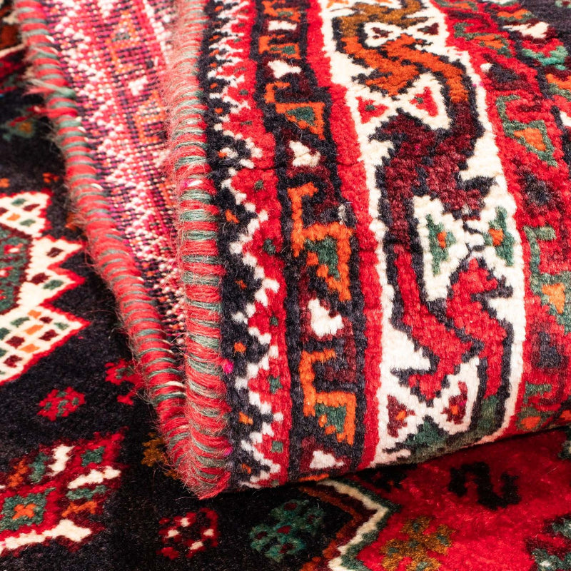 Persisk matta - Nomadic - 154 x 104 cm - mörkröd