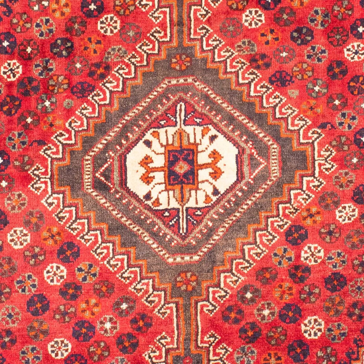 Persisk matta - Nomadic - 159 x 120 cm - mörkröd