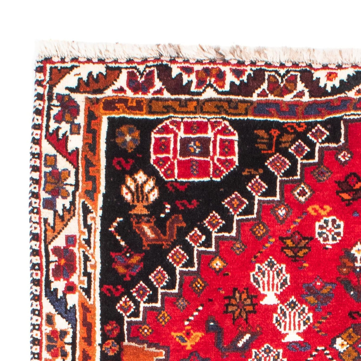 Persisk matta - Nomadic - 168 x 105 cm - mörkröd