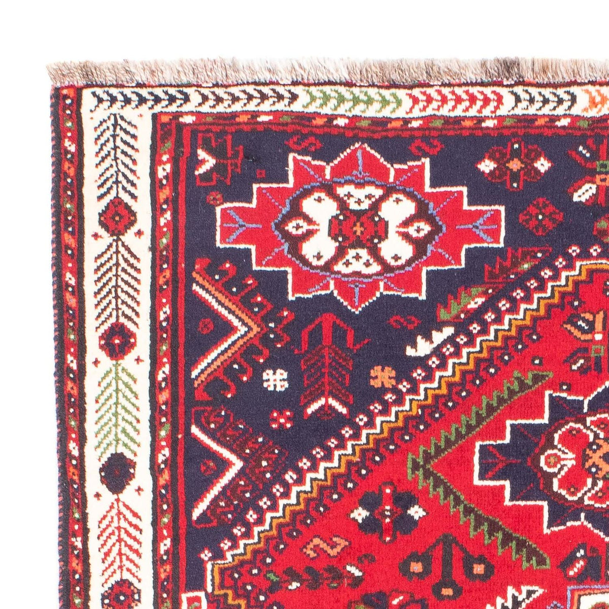 Persisk matta - Nomadic - 158 x 117 cm - mörkröd