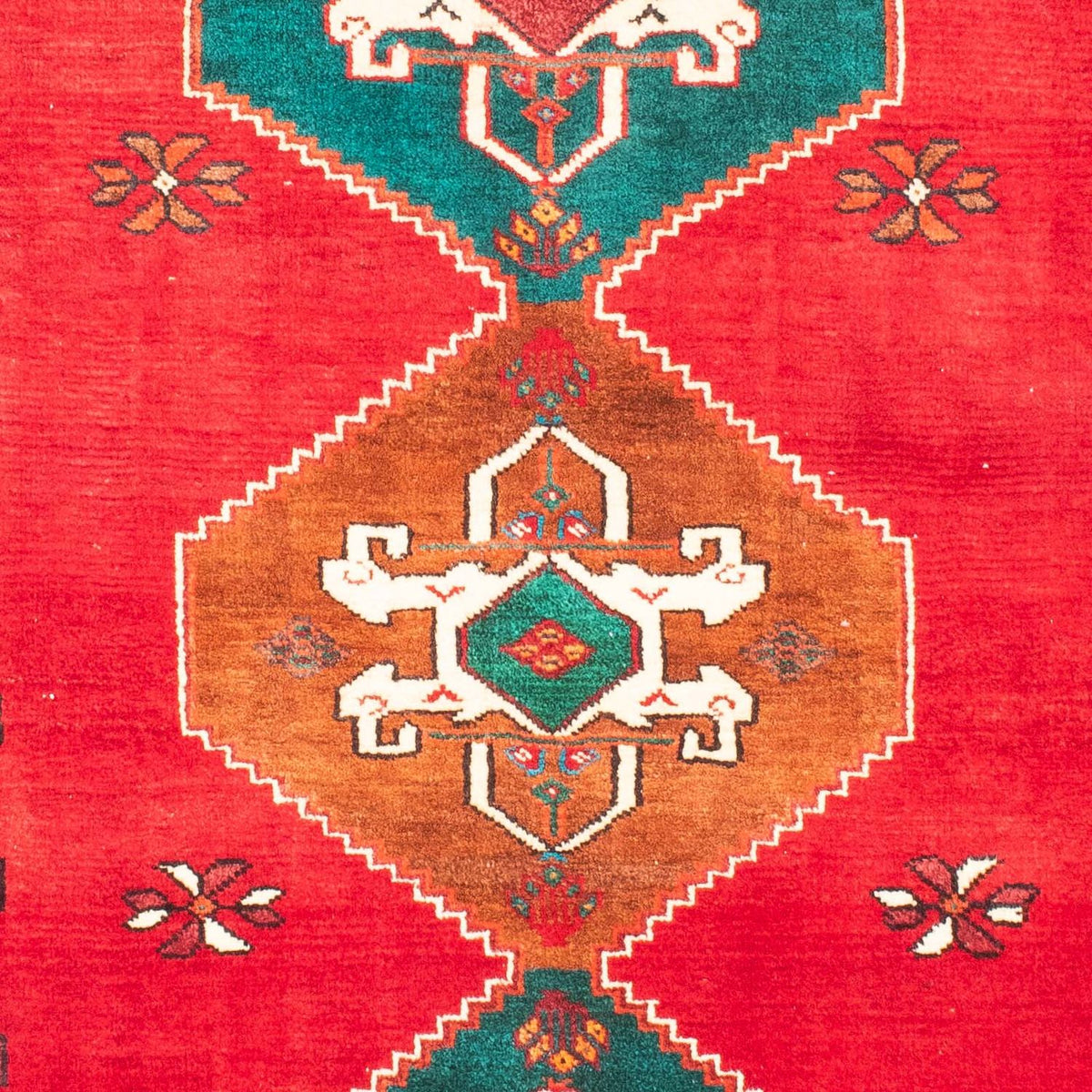 Persisk matta - Nomadic - 160 x 110 cm - mörkröd