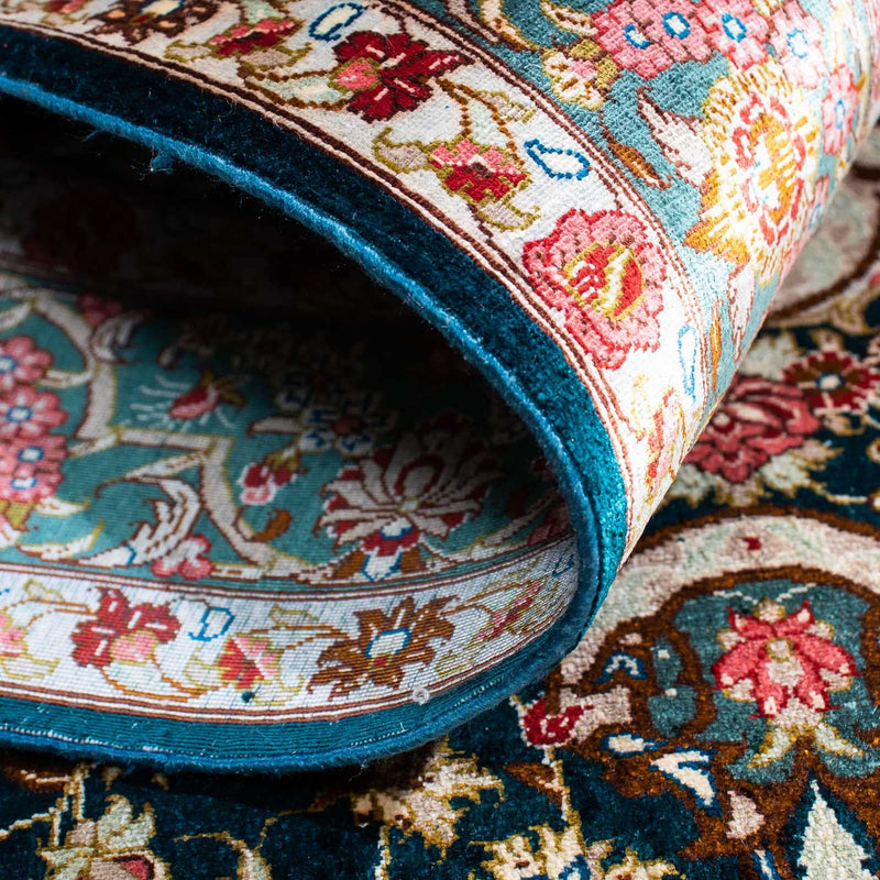 Persisk matta - Ghom - 150 x 101 cm - grön