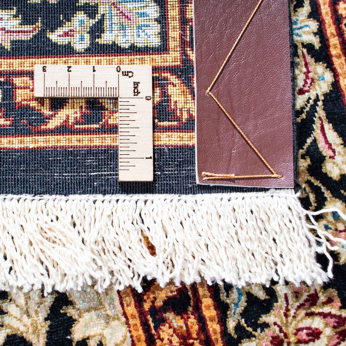 Persisk matta - Ghom - 149 x 100 cm - mörkblå