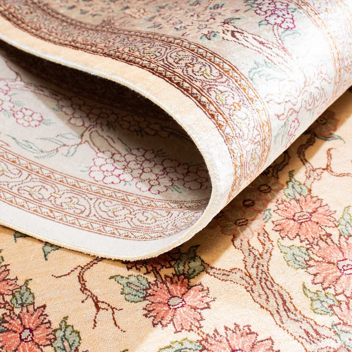 Persisk matta - Ghom - 157 x 102 cm - beige