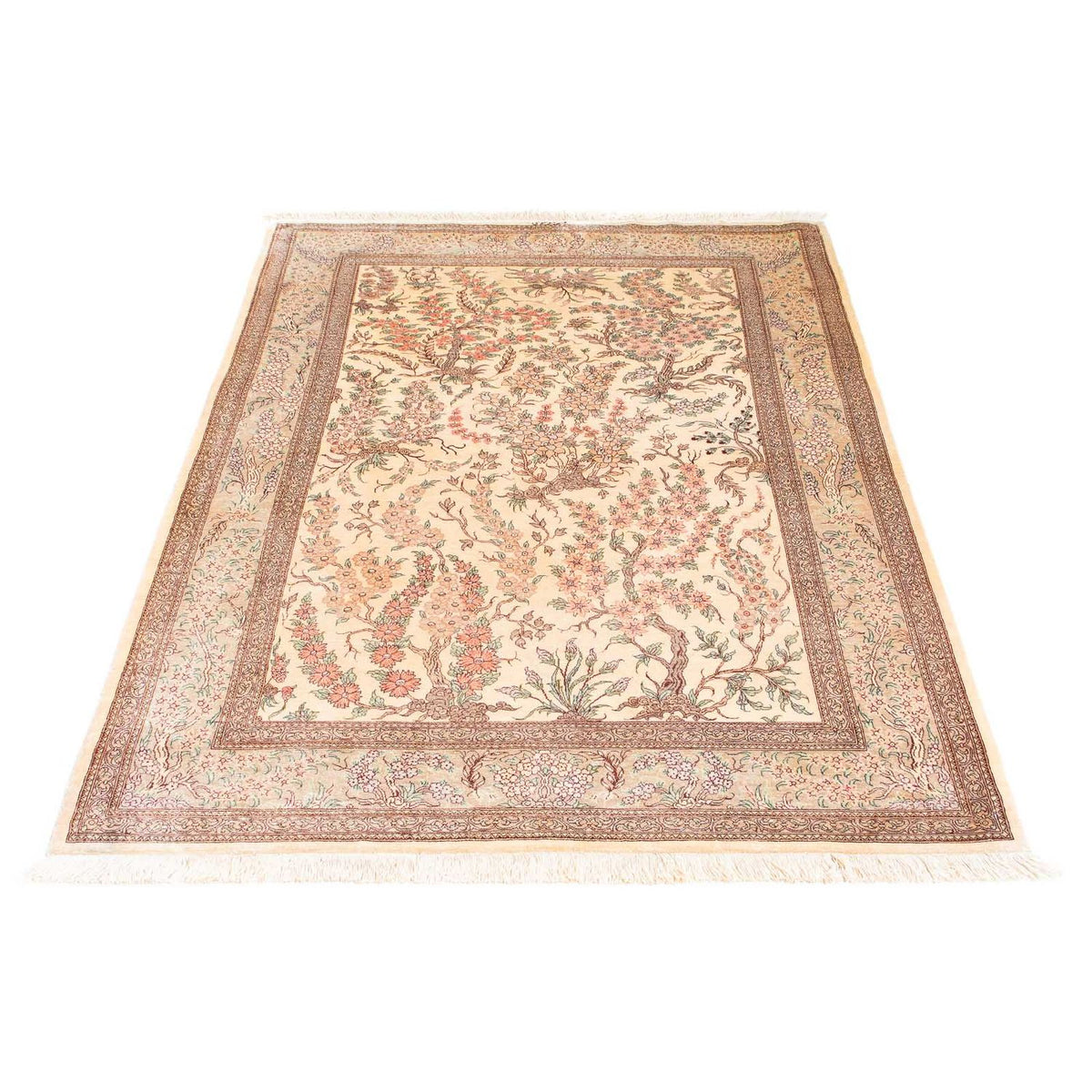 Persisk matta - Ghom - 157 x 102 cm - beige