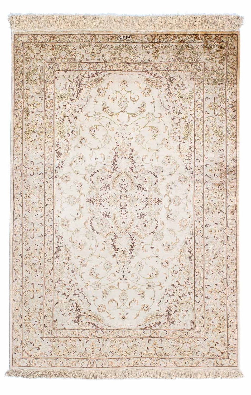 Persisk matta - Ghom - 147 x 99 cm - beige