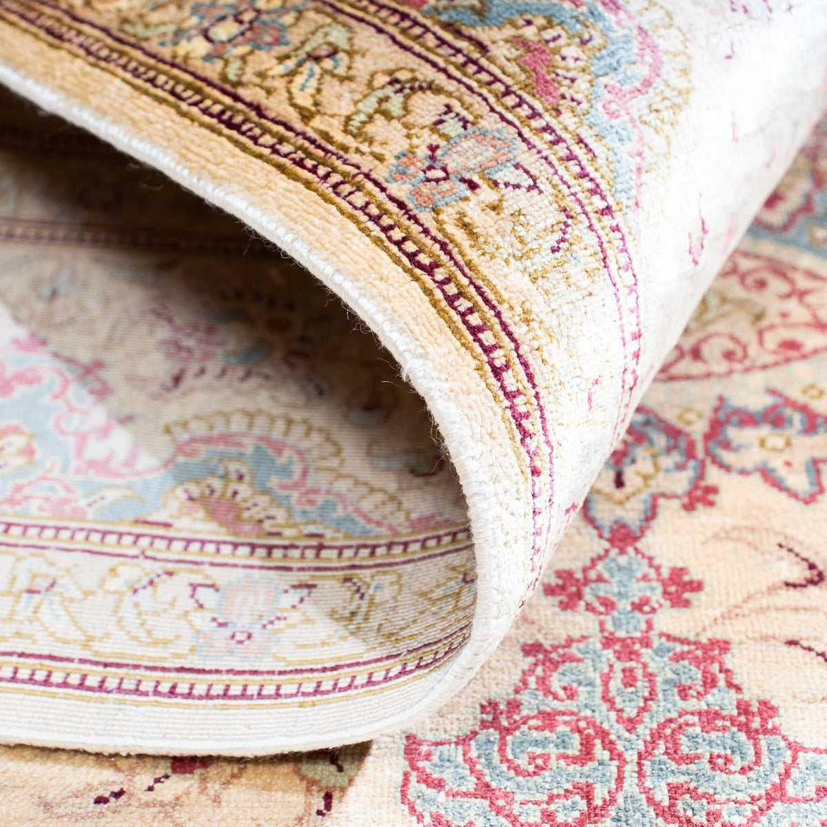 Persisk matta - Ghom - 143 x 103 cm - beige