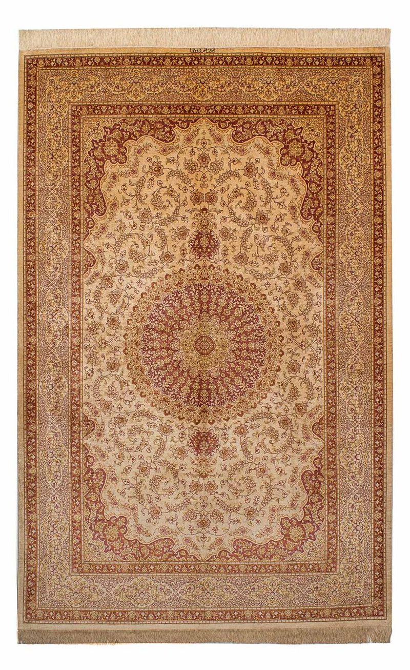 Silk Carpet - Ghom Silk - Premium - 237 x 154 cm - brun