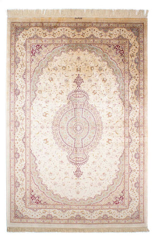 Persisk matta - Ghom - 233 x 158 cm - beige