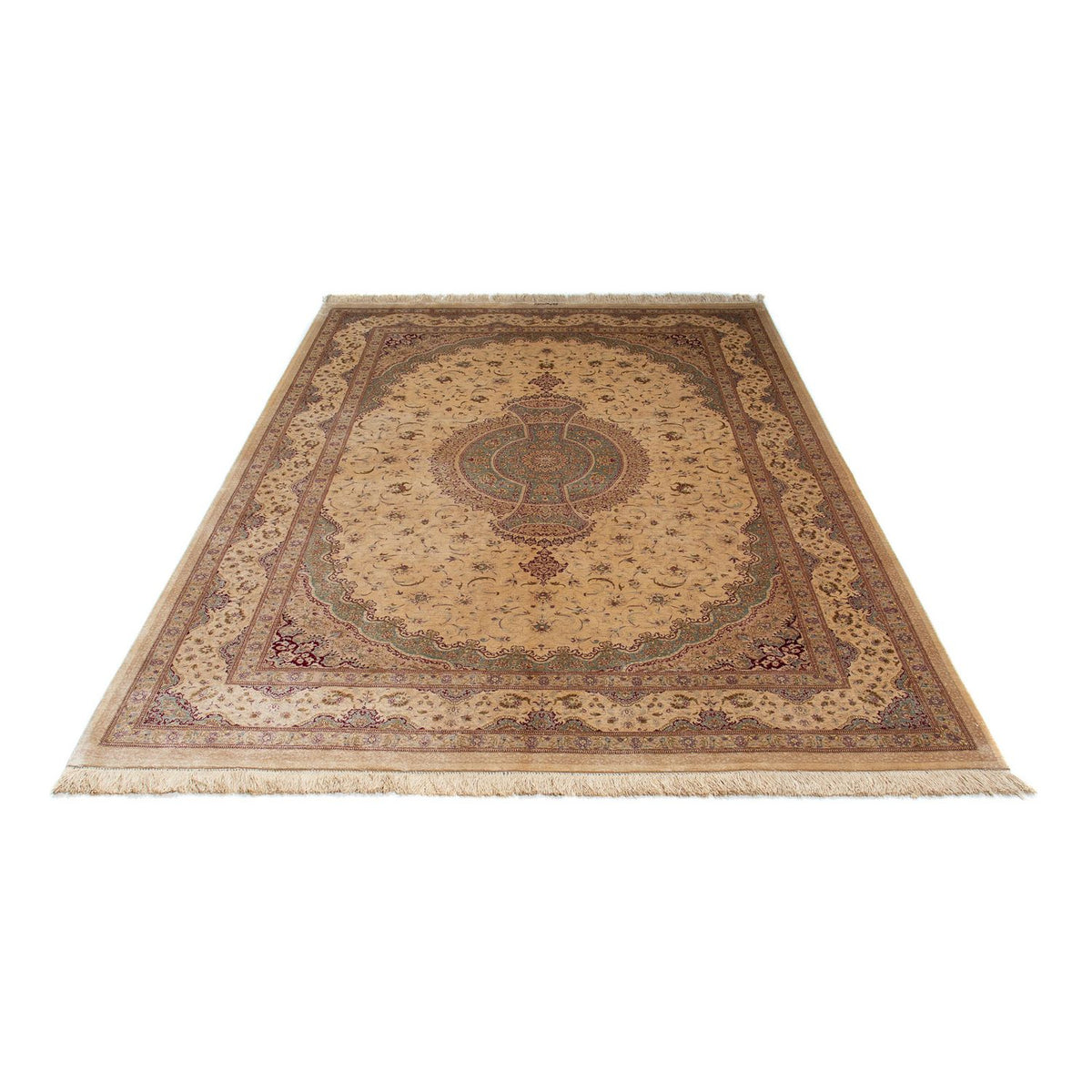 Persisk matta - Ghom - 233 x 158 cm - beige