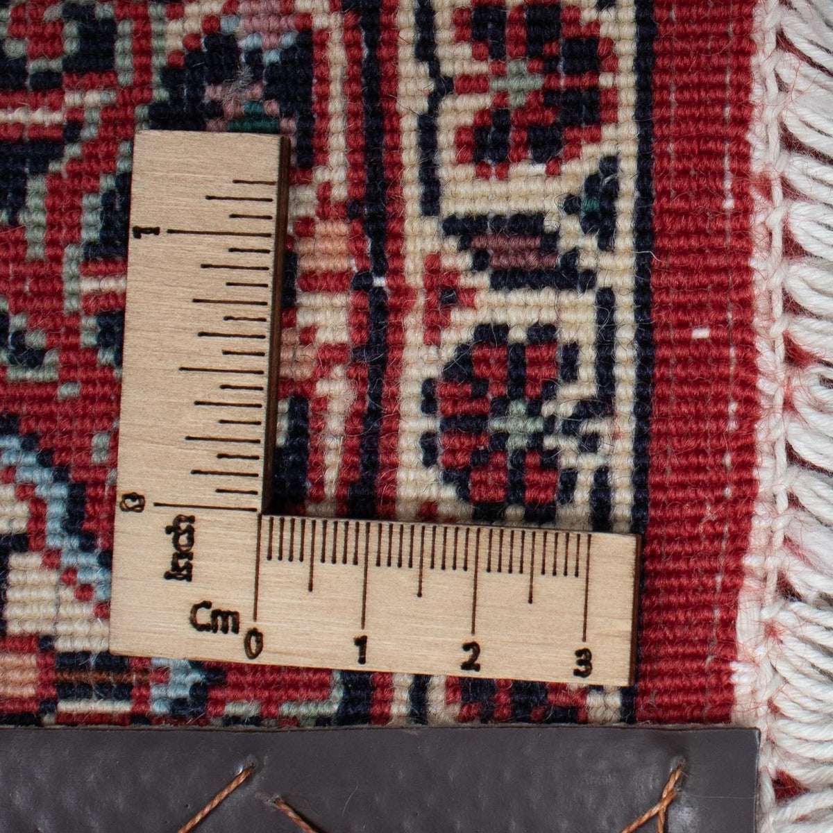 Persisk matta - Bijar - 206 x 126 cm - mörkröd