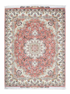 Persisk matta - Tabriz - Royal - 204 x 154 cm - rosa