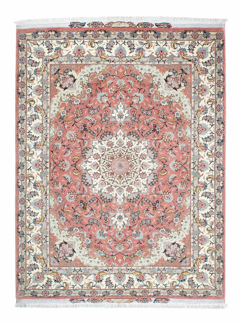 Persisk matta - Tabriz - Royal - 204 x 154 cm - rosa