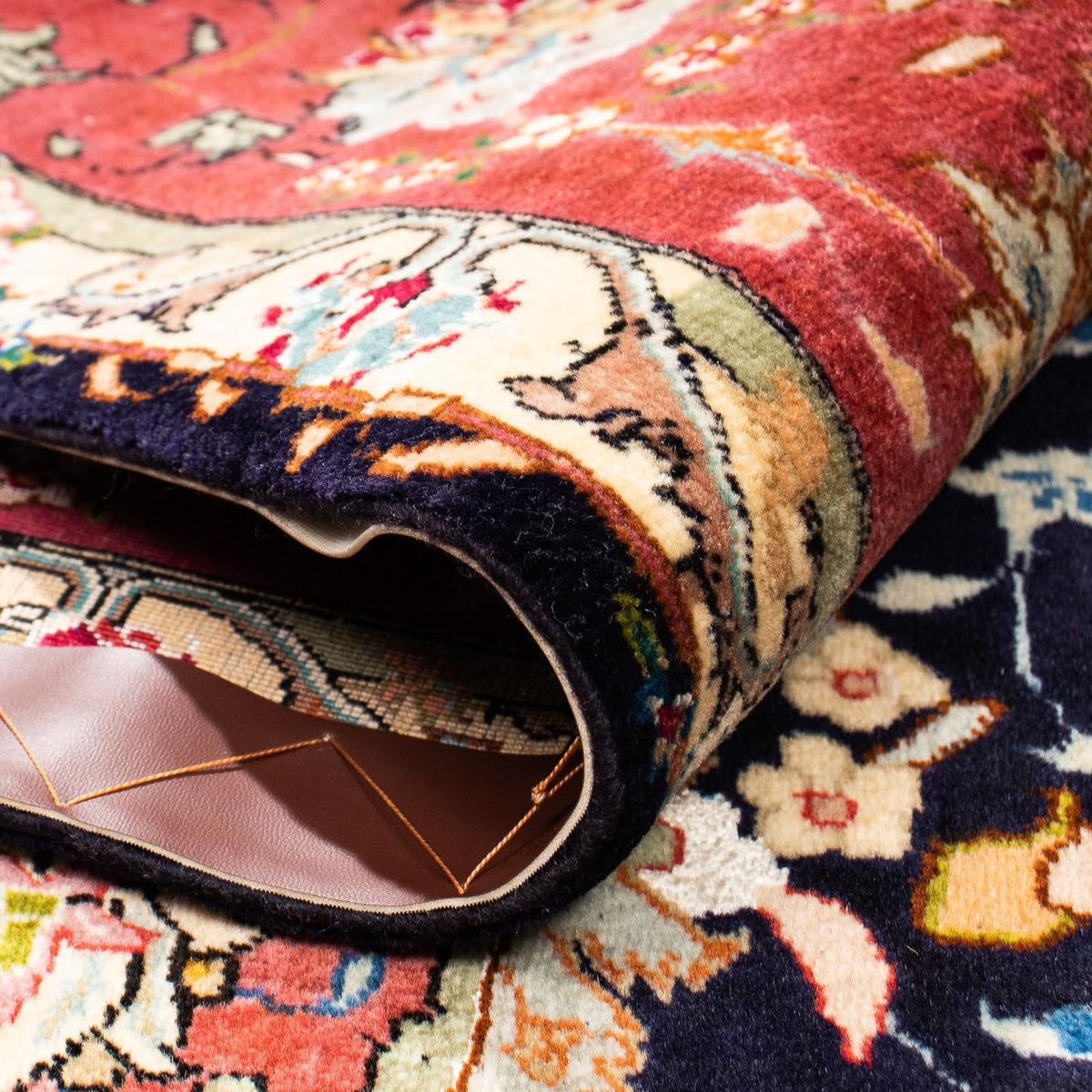 Persisk matta - Tabriz - Royal - 288 x 190 cm - mörkblå